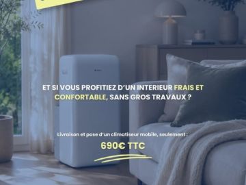 🥰 Et si vous profitiez enfin d’un intérieur frais et confortable, sans gros travaux ? 

On vous présente aujourd’hui le climatiseur mobile professionnel, une...